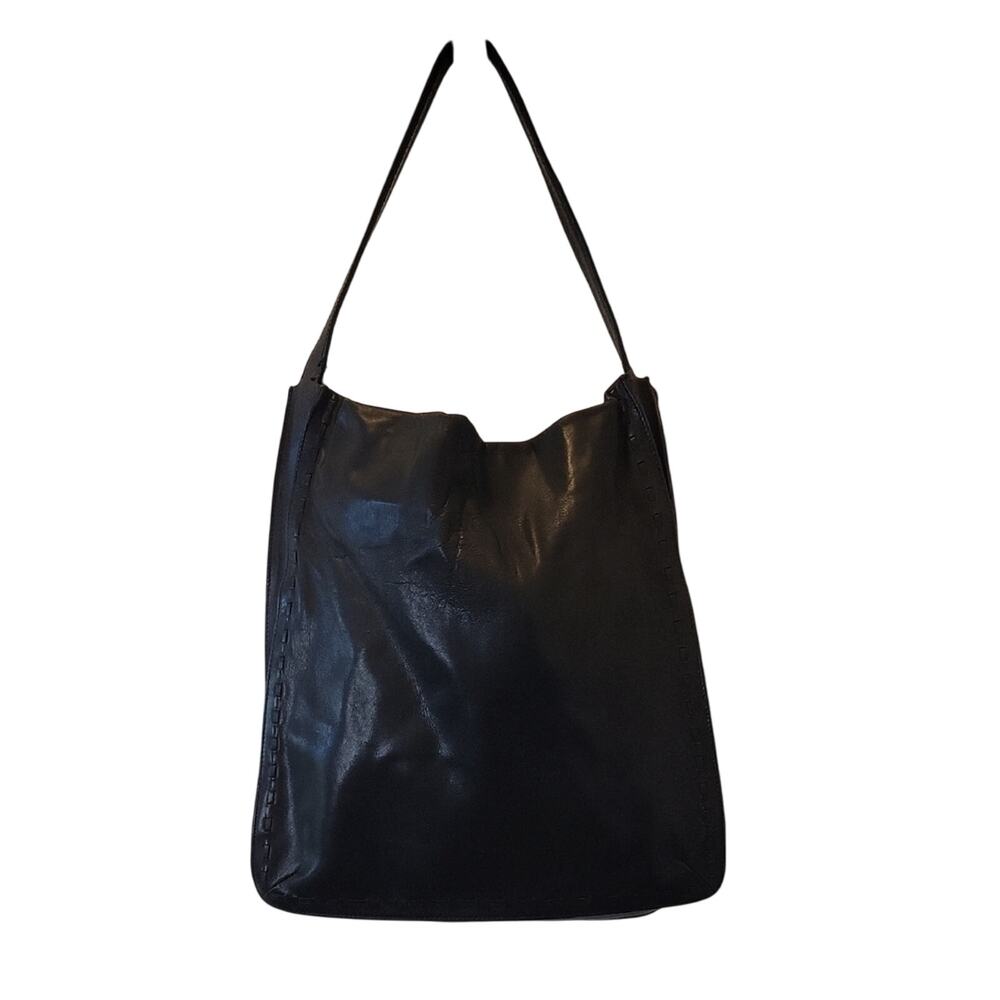 Coach Turkey West End Large Black Leather Tote Bag Shoulder Bag D02-9466